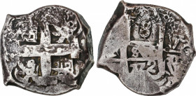 Spanish Monarchy
Charles III
8 Reales. 1772. POTOSÍ. V.-(Y.). 26,78 grs. (Oxidaciones de cuño). AC-1156. MBC-/MBC.
