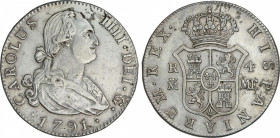 Spanish Monarchy
Charles IV
4 Reales. 1791. MADRID. M.F. 13,50 grs. (Limpiada). AC-777. EBC.