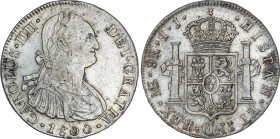 Spanish Monarchy
Charles IV
8 Reales. 1800. LIMA. I.J. 27,32 grs. AC-918. EBC-.
