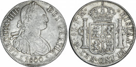 Spanish Monarchy
Charles IV
8 Reales. 1800. MÉXICO. F.M. 26,81 grs. (Golpecitos). AC-965. MBC+.