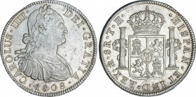Spanish Monarchy
Charles IV
8 Reales. 1808. MÉXICO. T.H. 26,94 grs. Brillo original. AC-988. EBC.