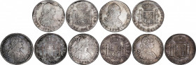 Spanish Monarchy
Charles IV
Lote 5 monedas 8 Reales. 1791 a 1795. POTOSÍ. P.R. y P.P. Todas diferentes, una de cada año. A EXAMINAR. AC-991, 992, 99...