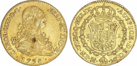Spanish Monarchy
Charles IV
2 Escudos. 1798. MADRID. M.F. 6,73 grs. (Hojita en anverso). AC-1116. MBC+.