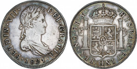 Spanish Monarchy
Ferdinand VII
8 Reales. 1821. GUATEMALA. M. 26,88 grs. Bonita pátina. AC-1236. EBC-.