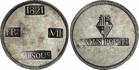 Spanish Monarchy
Ferdinand VII
30 Sous. 1821. MALLORCA. Anv.: SALUS POPULI. 26,66 grs. AC-1293. MBC+.