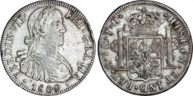 Spanish Monarchy
Ferdinand VII
8 Reales. 1809. MÉXICO. T.H. 26,84 grs. Acuñación floja en parte. AC-1308. (MBC+).