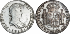 Spanish Monarchy
Ferdinand VII
8 Reales. 1818. MÉXICO. J.J. 26,93 grs. AC-1333. MBC/MBC+.