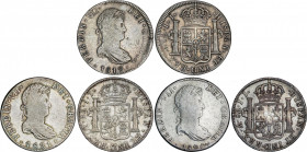 Spanish Monarchy
Ferdinand VII
Lote 3 monedas 8 Reales. 1819, 1820 y 1821. MÉXICO. J.J. A EXAMINAR. AC-1334, 1336, 1337. MBC- a MBC.