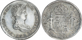 Spanish Monarchy
Ferdinand VII
8 Reales. 1820. ZACATECAS. A.G. 26,97 grs. (Leves rayitas). AC-1463; Cal-695. (EBC-).