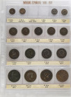 Lots and Collections
Lote 17 monedas 1 a 10 Céntimos. GOBIERNO PROVISIONAL, ALFONSO XII y ALFONSO XIII. 1 Céntimo:1870, 1906, 1912 y 1913. 2 Céntimos...