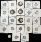 Lots and Collections
Lote 23 monedas 50 Céntimos. 1881, 1900 (4), 1904 (12) y 1910 (6). ALFONSO XII y XIII. Contiene una de Alfonso XII. Estrellas vi...