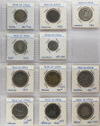 Counterfeit Coins
Lote 45 monedas 50 Céntimos, 1 y 2 Pesetas. 1869 a 1906. GOBIERNO PROVISIONAL, ALFONSO XII y ALFONSO XIII. AR, Br, Calamina, Latón....