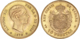 Official Restrikes
10 Pesetas. 1878. (*19-62). D.E.-M. SC.