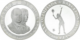 Juan Carlos I
Barcelona´92 Olympics
2.000 Pesetas. 1992. AR. Serie III. ERROR en fecha del anverso. El año del anverso no corresponde con la Serie I...