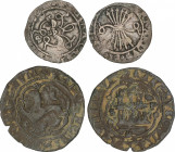 Lots and Collections
Lote 2 monedas 4 Maravedís y 1/2 Real. REYES CATÓLICOS y CARLOS I. SANTO DOMINGO y SEVILLA. AR, AE. AC-48, 269. MBC.