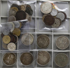 Lots and Collections
Lote 48 monedas. ISABEL II a MONEDA EXTRANJERA. AR, AE. Diferentes módulos y tamaños. Destaca 5 monedas de 5 pesetas del Centena...