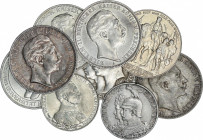 World Coins
German States
Lote 10 monedas 2 (2) y 3 Marcos (8). 1910 a 1914. GUILLERMO II. PRUSIA. AR. A EXAMINAR. MBC a SC.