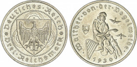 World Coins
Germany
3 Marcos. 1930-A. REPÚBLICA DE WEIMAR. 14,96 grs. AR. 700 aniversario muerte Van der Vogelweide. (Levísimas rayitas). Pleno bril...