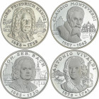 World Coins
Andorra
Lote 4 monedas 10 Diners. 1997 y 1998. AR. Grandes compositores. Serie I: Bach y Vivaldi (KM-132/3). Serie II: Monteverdi y Händ...