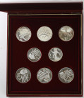 World Coins
Andorra
Serie 8 monedas 10 (2) y 20 Diners (6). AR. Olimpiada Barcelona´ 82. En estuche original. PROOF.