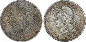 World Coins
Argentina
50 Centavos. 1883. 12,39 grs. AR. Pátina irregular. KM-28. MBC+/EBC-.