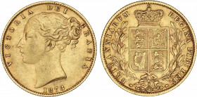 World Coins
Australia
Soberano. 1873-S. VICTORIA. SYDNEY. 7,96 grs. AU. Reverso tipo escudo. (Leves golpecitos). Fr-16; KM-7. MBC+/EBC.