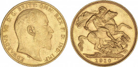 World Coins
Australia
Soberano. 1910-S. EDUARDO VII. SYDNEY. 7,97 grs. AU. (Levísimos golpecitos). Fr-33; KM-15. EBC.