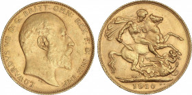 World Coins
Australia
Soberano. 1910-P. EDUARDO VII. PERTH. 7,97 grs. AU. (Leves rayitas en anverso). Fr-34; KM-15. EBC-.