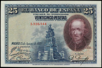 Spanish Banknotes
Spanish Banknotes
25 Pesetas. 15 Agosto 1928. Calderón de la Barca. Sin Serie. (Levísimas arruguitas). Ed-328. SC.