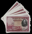 Spanish Banknotes
Spanish Banknotes
Lote 25 billetes 50 Pesetas. 15 Agosto 1928. Velázquez. Serie E. Correlativos en dos series. Ed-354. SC .