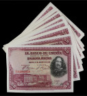 Spanish Banknotes
Spanish Banknotes
Lote 50 billetes 50 Pesetas. 15 Agosto 1928. Velázquez. Serie E. Todos correlativos. Ed-354. SC.