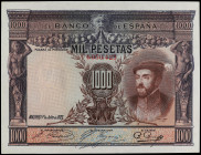 Spanish Banknotes
Spanish Banknotes
1.000 Pesetas. 1 Julio 1925. Carlos I. (Leves arruguitas). ESCASO EN ESTA CALIDAD. Ed-351. SC-.