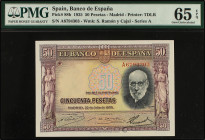 Spanish Banknotes
Spanish Banknotes
50 Pesetas. 22 Julio 1935. Santiago Ramón y Cajal. Serie A. Precintado y garantizado por PMG (nº 88b65E190601201...