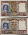 Spanish Banknotes
Spanish Banknotes
Lote 2 billetes 500 Pesetas. 25 Abril 1931. Elcano. Pareja correlativa. Ed-361. SC.