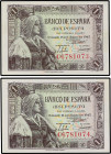 Spanish Banknotes
Estado Español
Lote 2 billetes 1 Peseta. 15 Junio 1945. Isabel ´La Católica´. Serie C. Pareja correlativa. Ed-448a. SC.