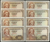 Spanish Banknotes
Estado Español
Lote 8 billetes 100 Pesetas. 2 Mayo 1948. Bayeu. Serie C, E, F, G, I. (Cinco arruguitas). A EXAMINAR. Ed-456a. SC- ...