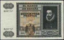 Spanish Banknotes
Estado Español
500 Pesetas. 9 Enero 1940. Juan de Austria. Ed-439. MBC+.