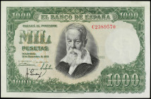 Spanish Banknotes
Estado Español
1.000 Pesetas. 31 Diciembre 1951. Sorolla. Serie C. (Leves arruguitas y leves manchitas). Ed-463a. SC-.