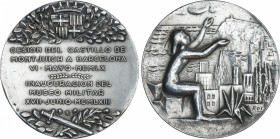 Spanish Medals
Medalla. 1960-1963. Anv.: CESION DEL CASTILLO DE / MONTJUICH A BARCELONA / VI MAYO MCMLX INAUGURACIÓN DEL / MUSEO MILITAR / XVII JUNIO...