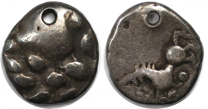 Keltische Münzen, GALLIA. SEQUANI. Quinar ca. 1. Jhdt. v. Chr. Typus "Rheinland-...