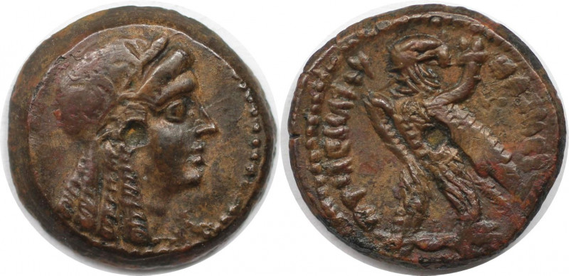 Griechische Münzen, AEGYPTUS. Ptolemaios V. Epiphanes (204-180 v. Chr). AE Obol,...