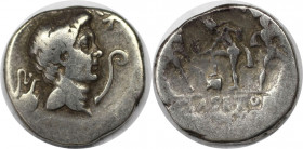 Römische Münzen, MÜNZEN DER RÖMISCHEN REPUBLIKREPUBLIK NACH 211 V. CHR. Sextus Pompeius Magnus Pius, 42-40 v. Chr. Denar, Mzst. Sizilien. (3,72 g) Vs....