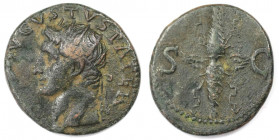 Römische Münzen, MÜNZEN DER RÖMISCHEN KAISERZEIT. Divus Augustus, ab 14 n. Chr. AE As, ca. 34-37 n. Chr., geprägt unter Tiberius. Mzst. Rom. (9,51 g) ...