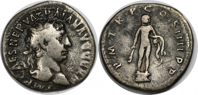 Römische Münzen, MÜNZEN DER RÖMISCHEN KAISERZEIT. Traianus, 98-117 n. Chr. AR De...