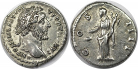 Römische Münzen, MÜNZEN DER RÖMISCHEN KAISERZEIT. Antoninus Pius, 138-161 n. Chr. Denar 152-153 n. Chr., Mzst. Rom. (3,70 g) Vs.: ANTONINVS AVG PIVS P...