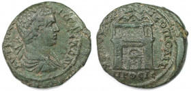 Römische Münzen, MÜNZEN DER RÖMISCHEN KAISERZEIT. RÖMISCHE PROVINZIALPRÄGUNGEN. MOESIA INFERIOR. NIKOPOLIS. Geta, 209 - 211 n. Chr. AE (12,90 g). Vs.:...