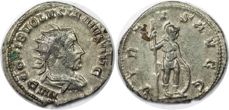 Römische Münzen, MÜNZEN DER RÖMISCHEN KAISERZEIT. Volusian, 251 - 253 n. Chr. An...
