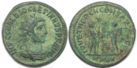Römische Münzen, MÜNZEN DER RÖMISCHEN KAISERZEIT. Diocletianus 284-305 n. Chr. Antoninianus (4.78 g. 22.5 mm). Vs.: Büste mit Strahlenkrone n. r. Rs.:...