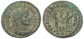 Römische Münzen, MÜNZEN DER RÖMISCHEN KAISERZEIT. Diocletianus 284-305 n. Chr. Antoninianus (3.50 g. 22 mm). Vs.: Büste mit Strahlenkrone n. r. Rs.: K...