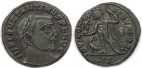 Römische Münzen, MÜNZEN DER RÖMISCHEN KAISERZEIT. Constantinus I. (307-337 n. Chr). Follis 313-315 n. Chr., Siscia. (3.95 g. 21 mm) Vs.: IMP CONSTANTI...